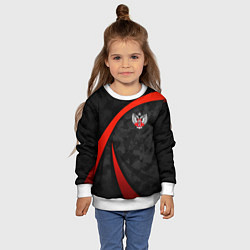 Свитшот детский Федерация бокса - камуфляж, цвет: 3D-белый — фото 2