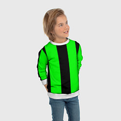 Свитшот детский Color black green, цвет: 3D-белый — фото 2