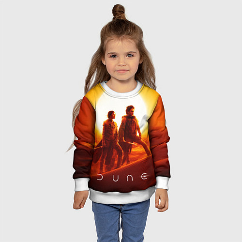 Детский свитшот Пол Атрейдес и Чани Dune part two / 3D-Белый – фото 4
