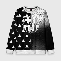 Свитшот детский Barcelona geometry black, цвет: 3D-белый
