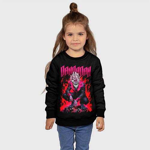 Детский свитшот Дандадан Окарун / 3D-Черный – фото 4