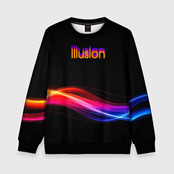 Свитшот детский Illusion, цвет: 3D-черный