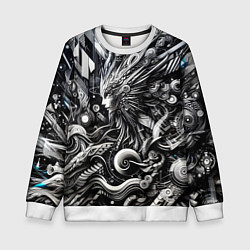 Детский свитшот Abstraction cyber pattern - ai art fantasy