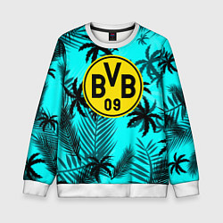 Свитшот детский Borussia неоновые тропики гта, цвет: 3D-белый