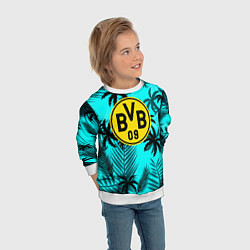 Свитшот детский Borussia неоновые тропики гта, цвет: 3D-белый — фото 2