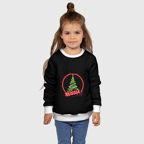 Детский свитшот New year / 3D-Белый – фото 4