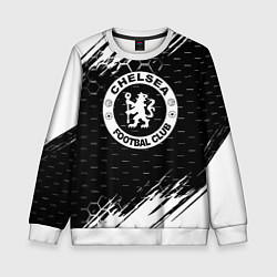 Детский свитшот Chelsea штрихи красок текстура