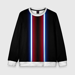 Детский свитшот Color white blue red neon