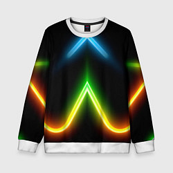 Детский свитшот Neon multicolored lines
