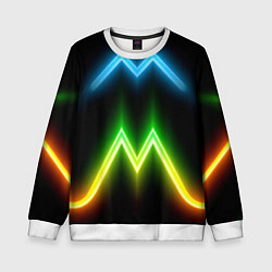 Детский свитшот Neon multicolored lines