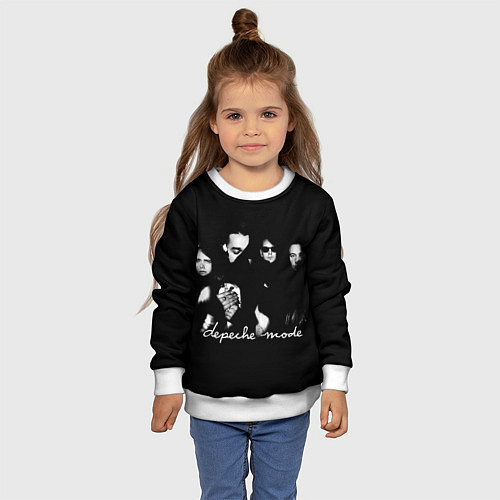 Детский свитшот Depeche Mode shoot / 3D-Белый – фото 4