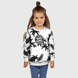 Свитшот детский Бавария Мюнхен тропики, цвет: 3D-белый — фото 2