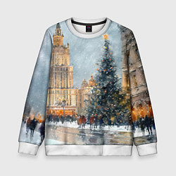 Детский свитшот Новогодняя Москва