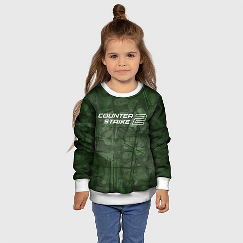 Детский свитшот Эмблема CS2 / 3D-Белый – фото 4