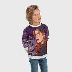 Свитшот детский Wich, цвет: 3D-белый — фото 2