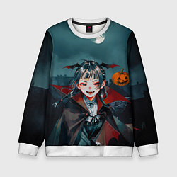 Детский свитшот Вампирша МаоМао - Монолог Фармацевта аниме Хэллоуи