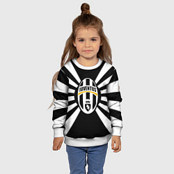 Свитшот детский Ювентус линии, цвет: 3D-белый — фото 2