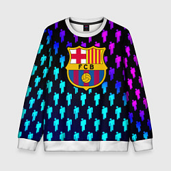 Детский свитшот Barcelona люди градиент неон