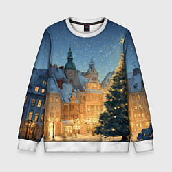 Детский свитшот Новый год в старом городе