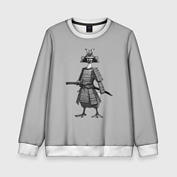 Детский свитшот Гусь-самурай с катаной