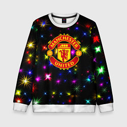 Детский свитшот Манчестер Юнайтед праздничные огни