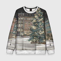 Детский свитшот Елка во дворе