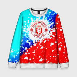 Детский свитшот Манчестер Юнайтед неон
