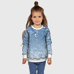 Свитшот детский Налипший снег, цвет: 3D-белый — фото 2