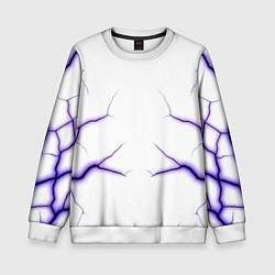 Свитшот детский Color white purple, цвет: 3D-белый