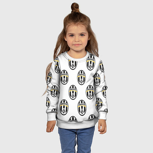 Детский свитшот Juventus Pattern / 3D-Белый – фото 4