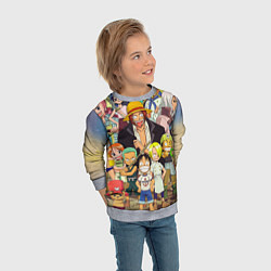 Свитшот детский One Piece, цвет: 3D-меланж — фото 2