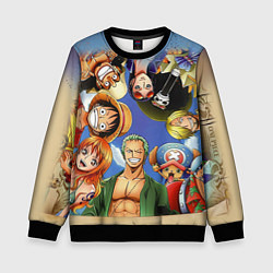 Свитшот детский One Piece, цвет: 3D-черный