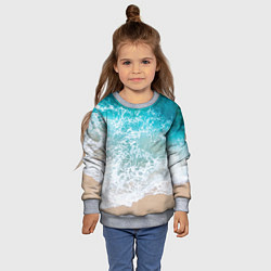 Свитшот детский Берег, цвет: 3D-меланж — фото 2