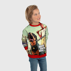 Свитшот детский GTA 5: Franklin Clinton, цвет: 3D-красный — фото 2
