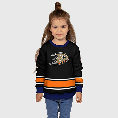 Детский свитшот Anaheim Ducks Selanne / 3D-Синий – фото 4