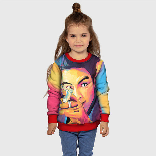 Детский свитшот Big Bang Art / 3D-Красный – фото 4