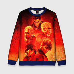 Свитшот детский Big Bang: Flame Boys, цвет: 3D-синий