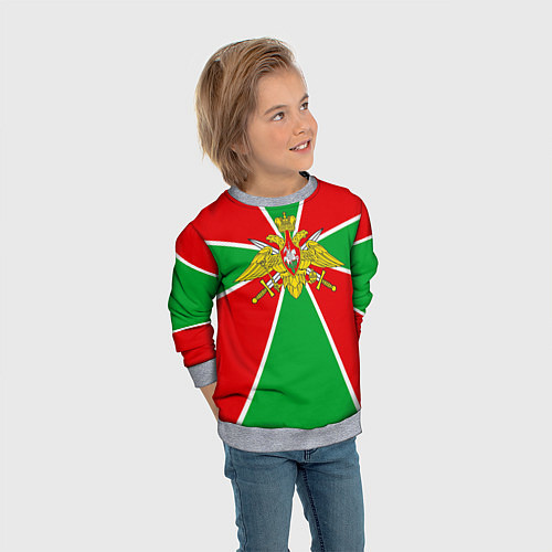 Детский свитшот Флаг ПВ / 3D-Меланж – фото 3