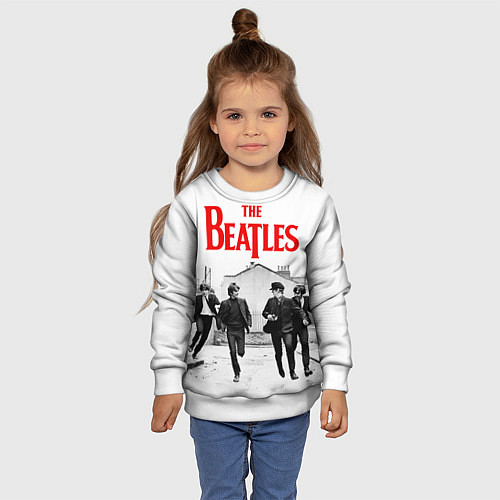 Детский свитшот The Beatles: Break / 3D-Белый – фото 4