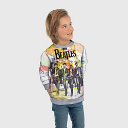 Свитшот детский The Beatles: Colour Spray, цвет: 3D-меланж — фото 2