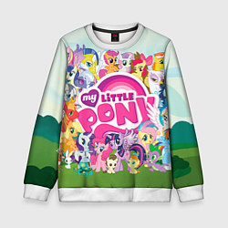 Свитшот детский My Little Pony, цвет: 3D-белый