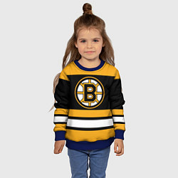 Свитшот детский Boston Bruins, цвет: 3D-синий — фото 2