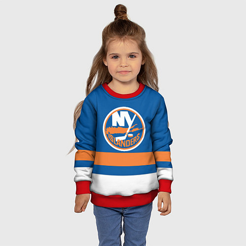 Детский свитшот New York Islanders / 3D-Красный – фото 4