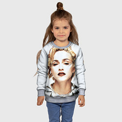 Свитшот детский Мадонна, цвет: 3D-меланж — фото 2
