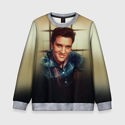 Свитшот детский Элвис Пресли, цвет: 3D-меланж