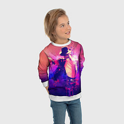 Свитшот детский Michael Jackson: Moon, цвет: 3D-белый — фото 2