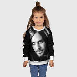 Свитшот детский Джаред Лето, цвет: 3D-белый — фото 2