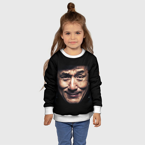 Детский свитшот Джеки Чан / 3D-Белый – фото 4