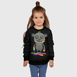 Свитшот детский Bear, цвет: 3D-черный — фото 2