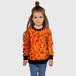 Свитшот детский Морковь, цвет: 3D-черный — фото 2